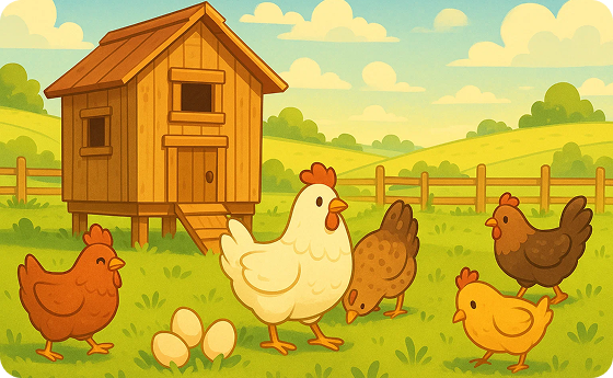 Chicken Farm Scene