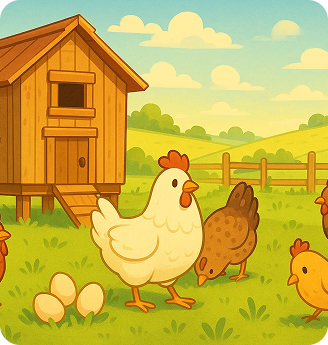 Chicken Farm Scene